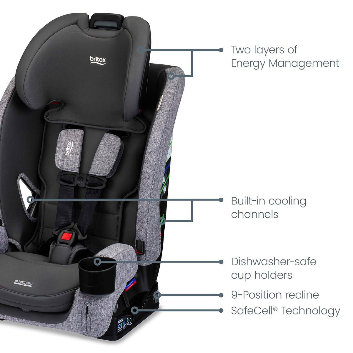 One4Life All in One Car Seat, Up to 10 Years of Use — Teak