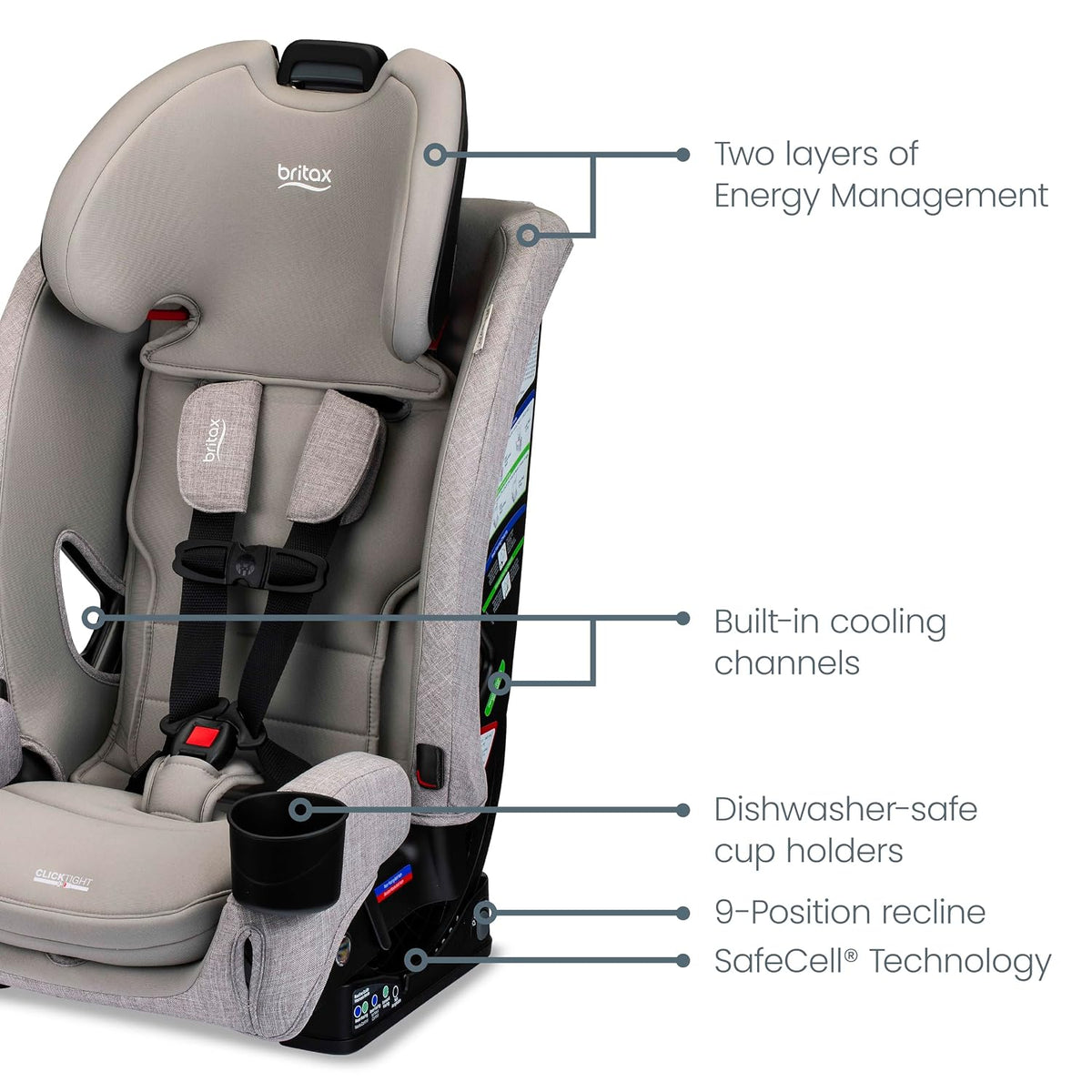 One4Life All in One Car Seat, Up to 10 Years of Use — Teak