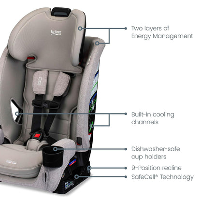 One4Life All in One Car Seat, Up to 10 Years of Use — Teak