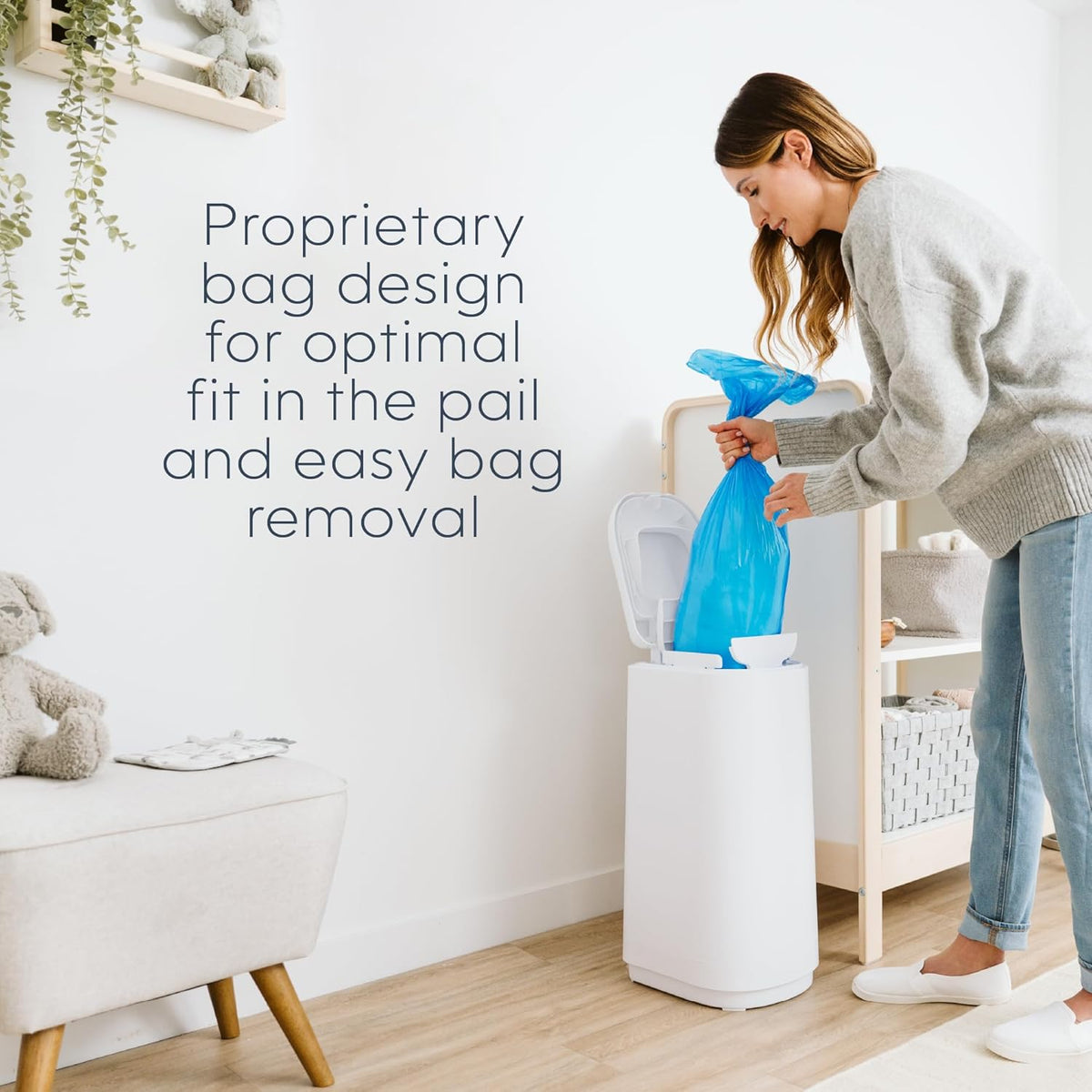 Easy Roll Refill | 30 Bags Per Refill | Holds Up to 1410 Newborn Diapers | Odor Control | Diaper Pail Refill Bags | Fits Signature & Platinum Pails