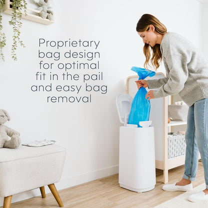 Easy Roll Refill | 30 Bags Per Refill | Holds Up to 1410 Newborn Diapers | Odor Control | Diaper Pail Refill Bags | Fits Signature & Platinum Pails