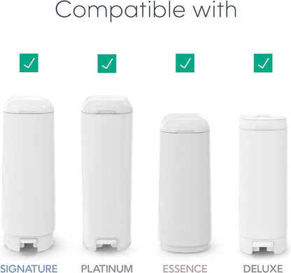 Easy Roll Refill | 30 Bags Per Refill | Holds Up to 1410 Newborn Diapers | Odor Control | Diaper Pail Refill Bags | Fits Signature & Platinum Pails