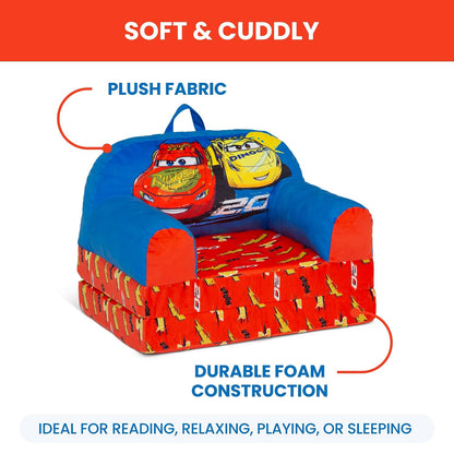 Cars Cozee Buddy Flip-Out Kids Chair, Blue