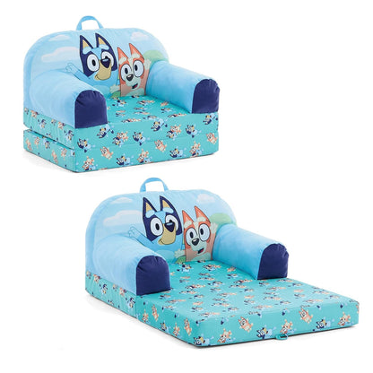 Cars Cozee Buddy Flip-Out Kids Chair, Blue
