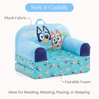Cars Cozee Buddy Flip-Out Kids Chair, Blue