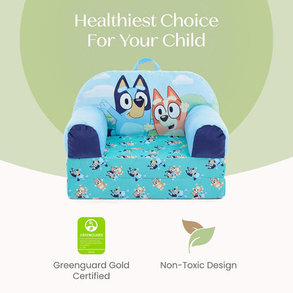 Cars Cozee Buddy Flip-Out Kids Chair, Blue