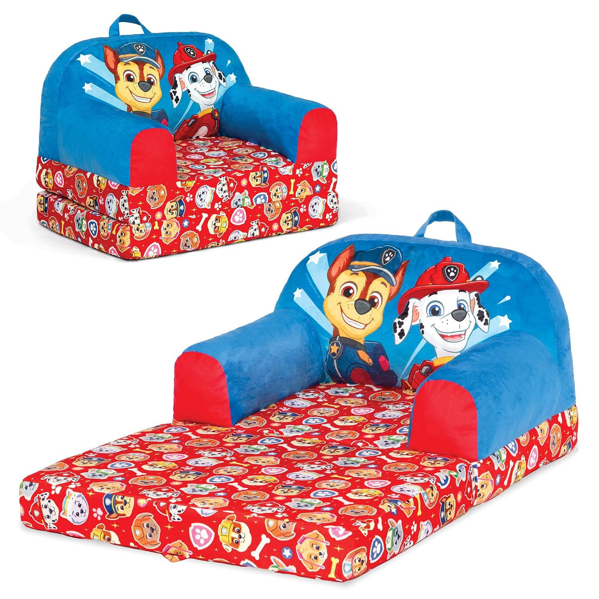 Cars Cozee Buddy Flip-Out Kids Chair, Blue
