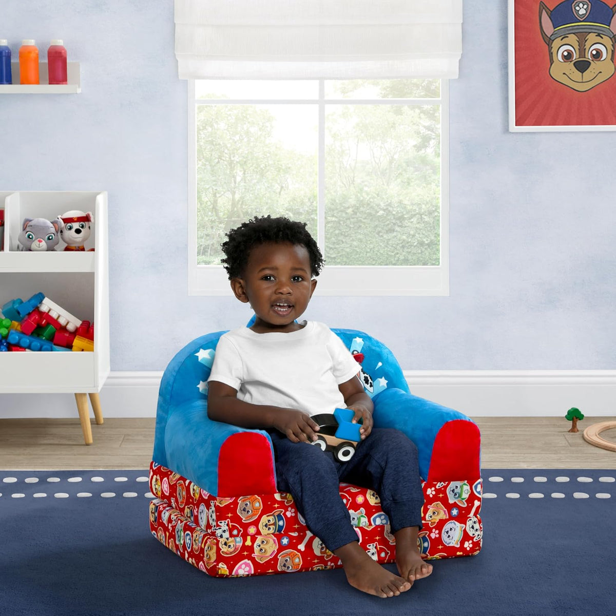 Cars Cozee Buddy Flip-Out Kids Chair, Blue
