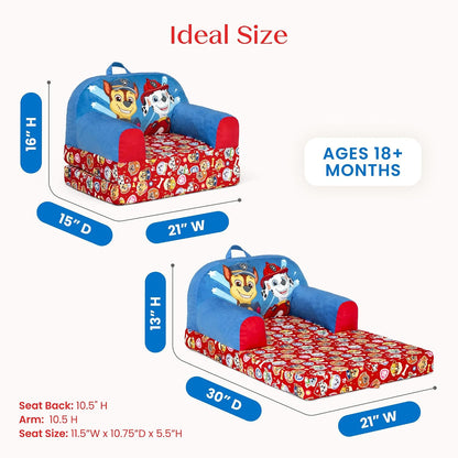 Cars Cozee Buddy Flip-Out Kids Chair, Blue