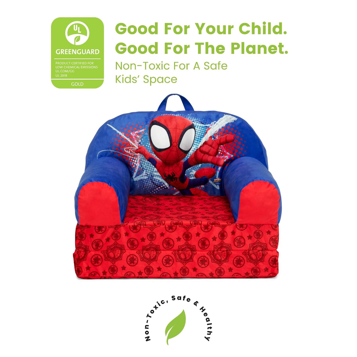 Cars Cozee Buddy Flip-Out Kids Chair, Blue