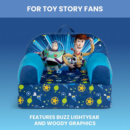 Cars Cozee Buddy Flip-Out Kids Chair, Blue
