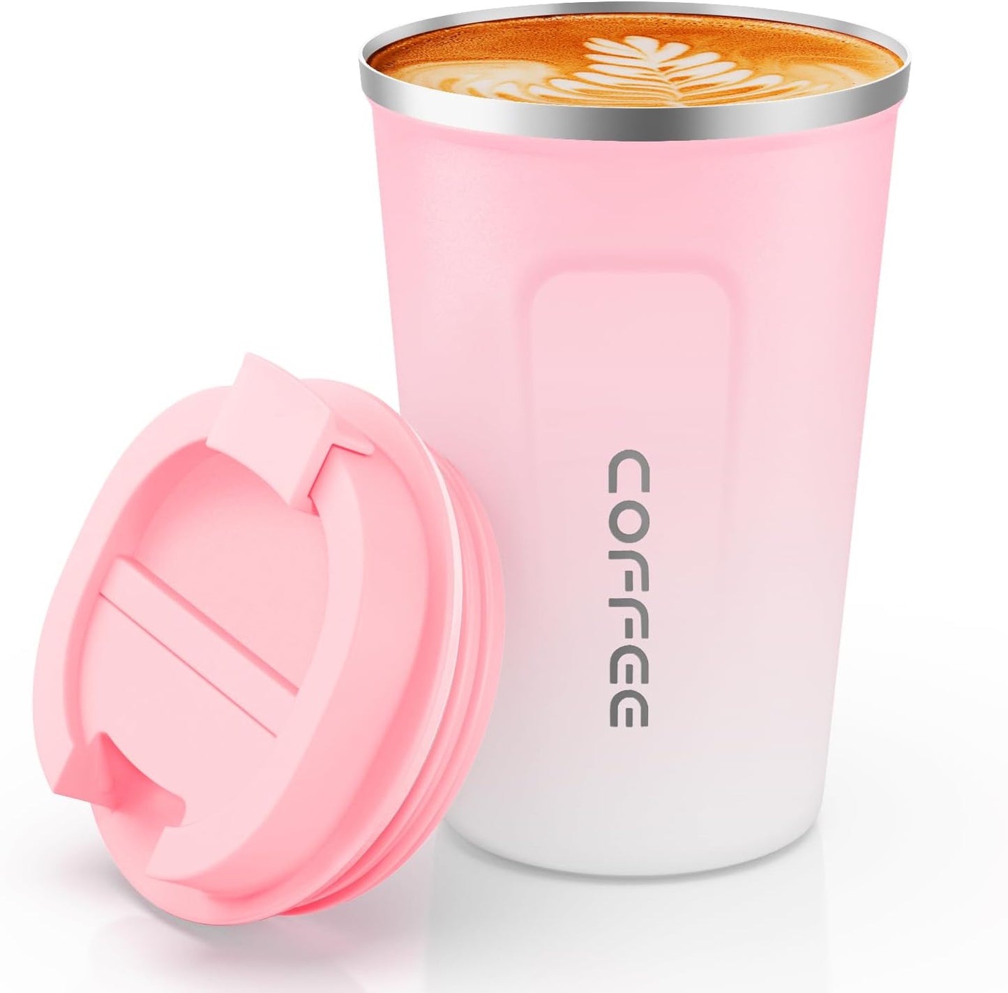CS COSDDI 12 oz Coffee mug - Stainless Steel Coffee Cup with Leakproof Lid | Stainless Steel Double-wall insulation, 6-Hour Heat Retention, 360°Leak proof, BPA-free, Reusable And To Go Coffee Mug