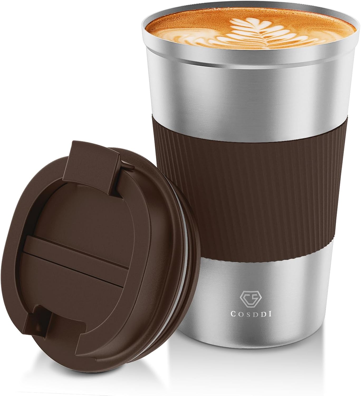 CS COSDDI 12 oz Coffee mug - Stainless Steel Coffee Cup with Leakproof Lid | Stainless Steel Double-wall insulation, 6-Hour Heat Retention, 360°Leak proof, BPA-free, Reusable And To Go Coffee Mug