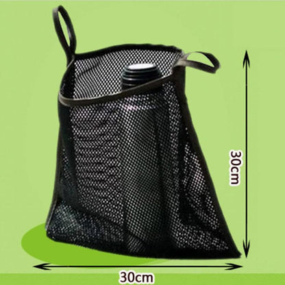 3 Pack Stroller Hanging Bag Handlebar Organizer Storage Pocket Net Mesh Bag for Wagon Carseat Compartment Carrying Diaper Snacks Cup Phone Holders Container