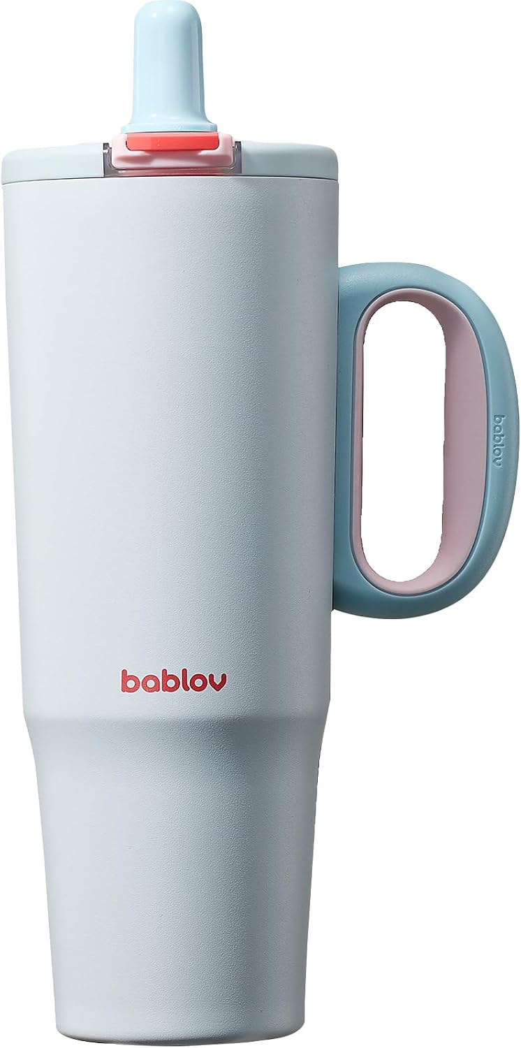Coffee Tumbler with Straw 23oz Insulated Travel Coffee Mugs | 316L Stainless Steel Insulated Tumbler with Handle for Tea, Cold Hot Beverages at Home Office Camping or on the Go Travel Mug