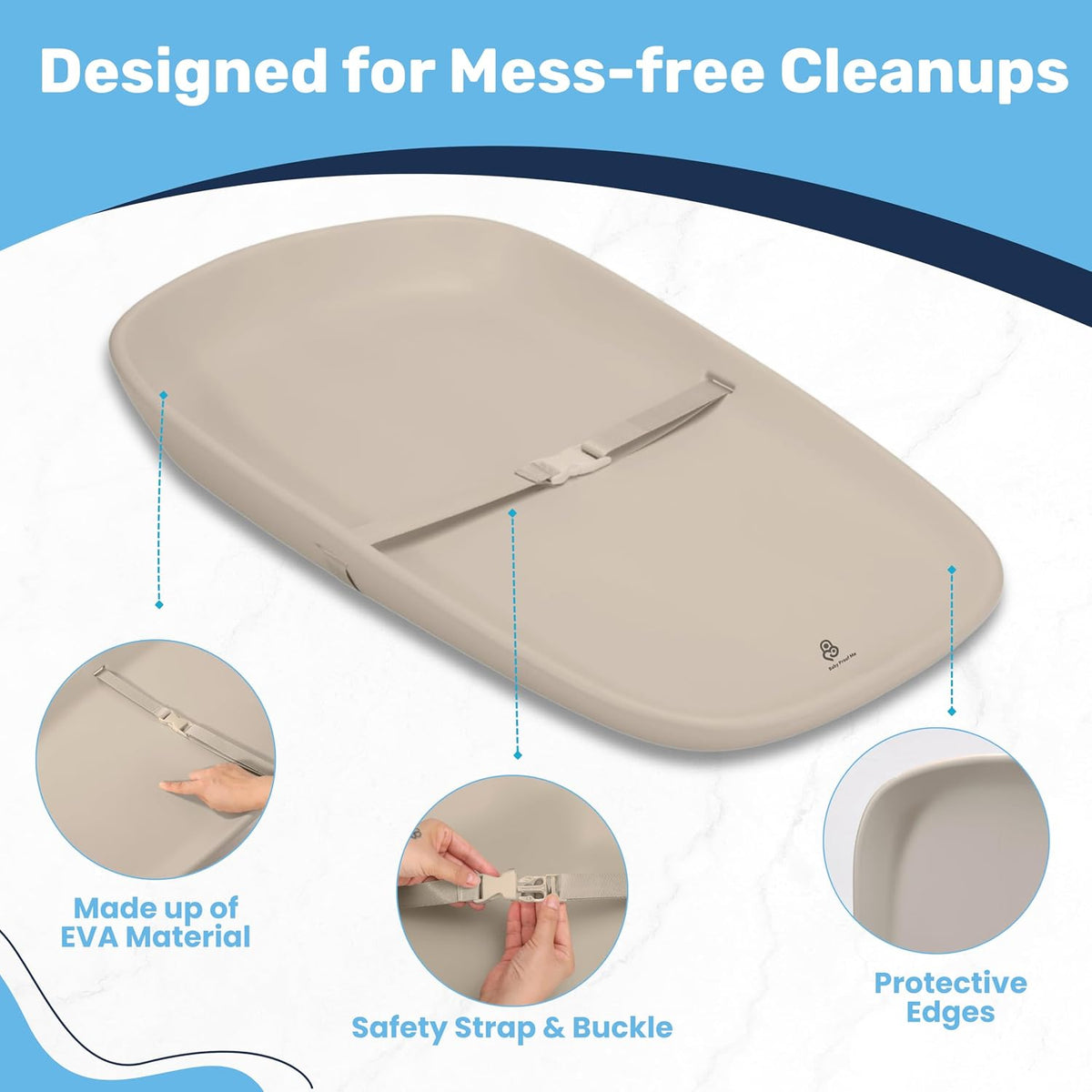 Portable Baby Changing Pad - Waterproof Diaper Change Mat