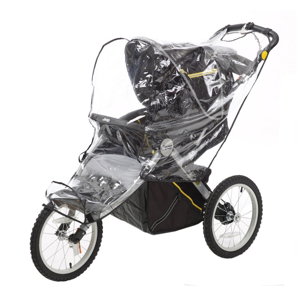 Jogging Stroller Weather Shield, Baby Rain Cover, Universal Size to fit most Jogging Strollers, Waterproof, Windproof, Ventilation,Protection, Pram,Vinyl, Clear, Plastic