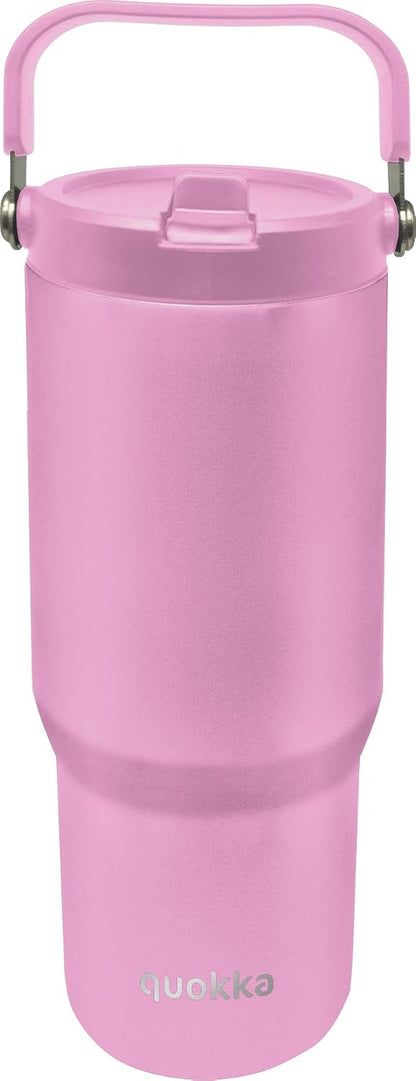 Quokka Cup Core Blossom Pink 850 ml - Ergonomic Handle - Comfortable Integrated Spout - Double Wall Stainless Steel - Thermal Reusable