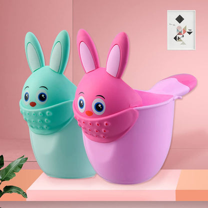 Baby Bath Waterfall Rinser Kids Shampoo Rinse Cup Cartoon Shower Washing for Head Watering Spoon Bathing Cups