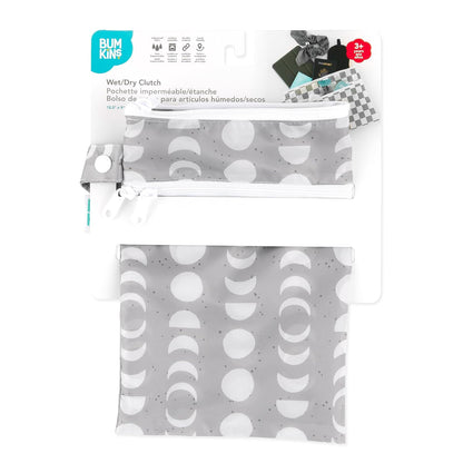 Roamio Waterproof Wet Bag for Baby, Travel, Swim Suit, Cloth Diapers, Pump Parts, Pool, Beach, Gym Clothes, Toiletry, Hook to Stroller, Daycare, Zip Reusable Wetdry Packing Pouch, Multi Check - Colors B