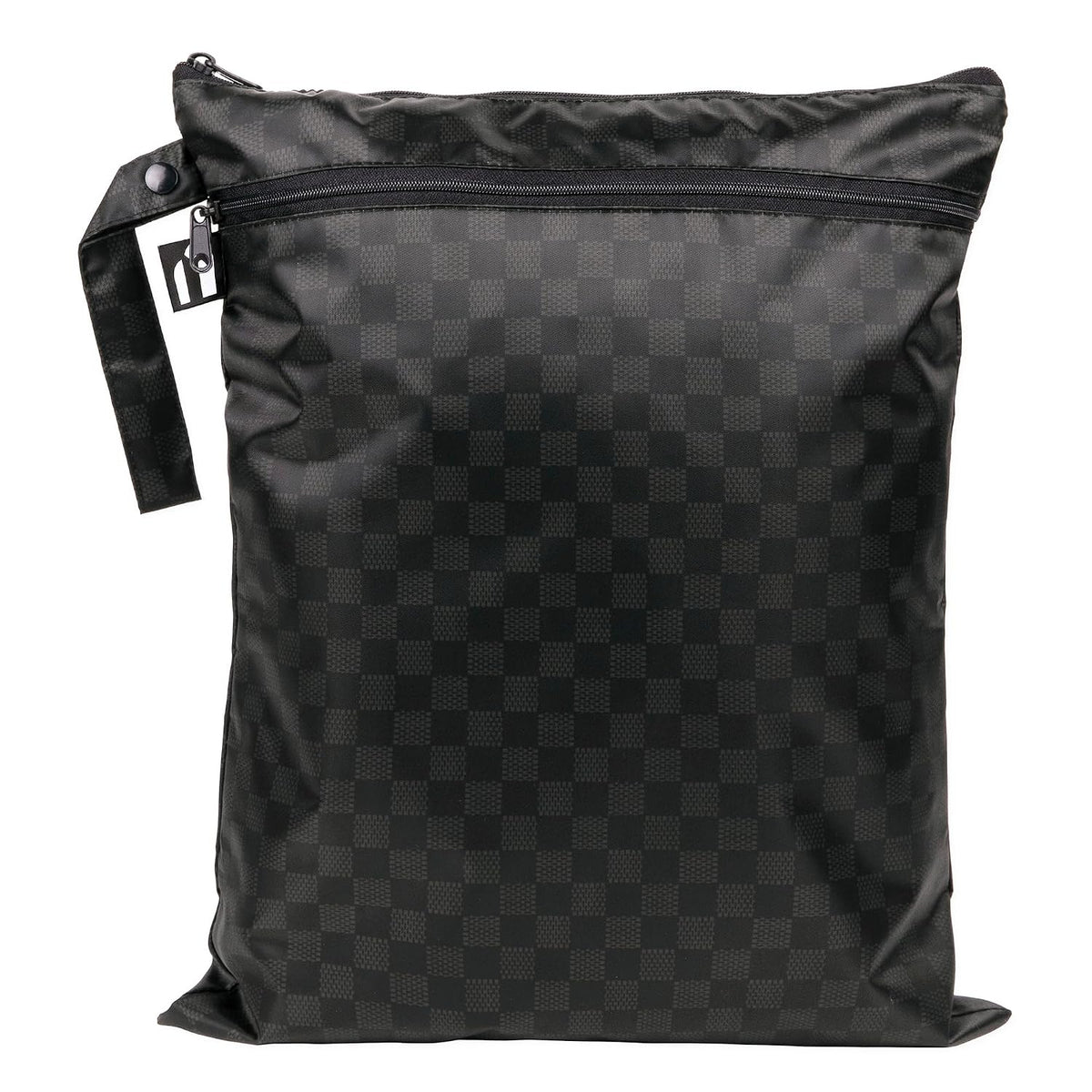 Roamio Waterproof Wet Bag for Baby, Travel, Swim Suit, Cloth Diapers, Pump Parts, Pool, Beach, Gym Clothes, Toiletry, Hook to Stroller, Daycare, Zip Reusable Wetdry Packing Pouch, Multi Check - Colors B
