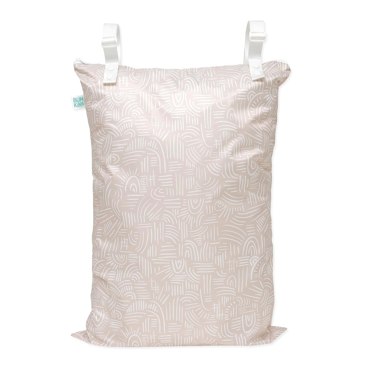 Roamio Waterproof Wet Bag for Baby, Travel, Swim Suit, Cloth Diapers, Pump Parts, Pool, Beach, Gym Clothes, Toiletry, Hook to Stroller, Daycare, Zip Reusable Wetdry Packing Pouch, Multi Check - Colors B