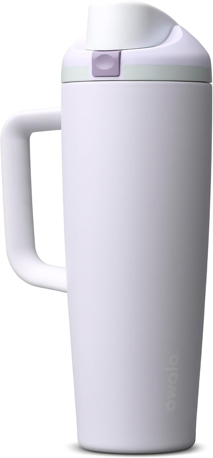Tumbler Stainless Steel Water Bottle 40 oz Tropical | 2-in-1 Sip-or-Swig Lid | Splash-Resistant Lid | Reusable Straw | Cup Holder Friendly | Right & Left Hand Friendly