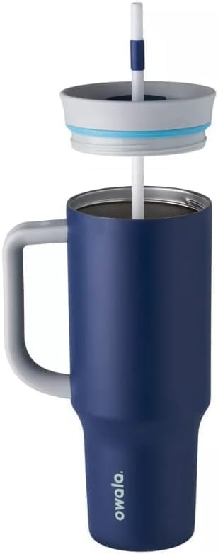 Tumbler Stainless Steel Water Bottle 40 oz Tropical | 2-in-1 Sip-or-Swig Lid | Splash-Resistant Lid | Reusable Straw | Cup Holder Friendly | Right & Left Hand Friendly