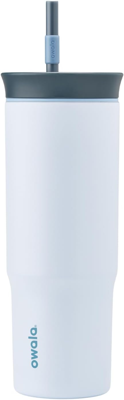 Tumbler Stainless Steel Water Bottle 40 oz Tropical | 2-in-1 Sip-or-Swig Lid | Splash-Resistant Lid | Reusable Straw | Cup Holder Friendly | Right & Left Hand Friendly