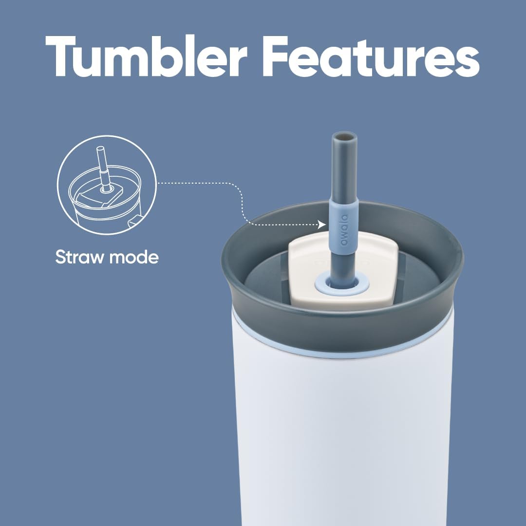 Tumbler Stainless Steel Water Bottle 40 oz Tropical | 2-in-1 Sip-or-Swig Lid | Splash-Resistant Lid | Reusable Straw | Cup Holder Friendly | Right & Left Hand Friendly