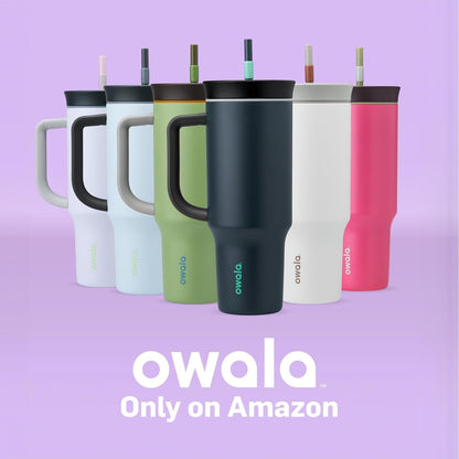 Tumbler Stainless Steel Water Bottle 40 oz Tropical | 2-in-1 Sip-or-Swig Lid | Splash-Resistant Lid | Reusable Straw | Cup Holder Friendly | Right & Left Hand Friendly