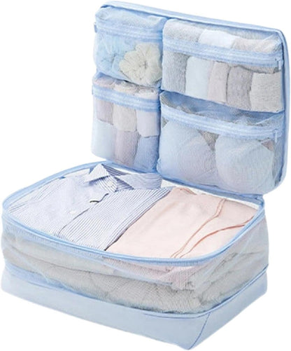 Travel Packing Bags, Lightweight Compression Organizers With Space Saving