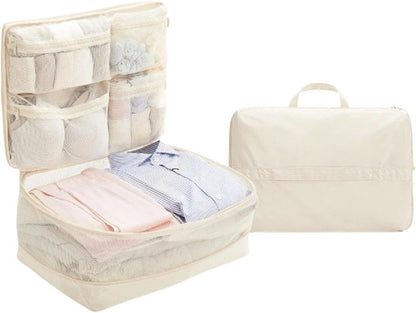 Travel Packing Bags, Lightweight Compression Organizers With Space Saving