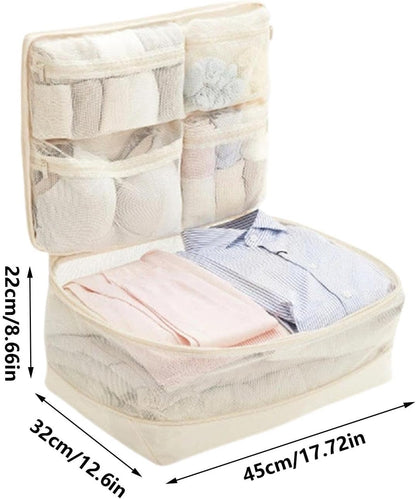 Travel Packing Bags, Lightweight Compression Organizers With Space Saving