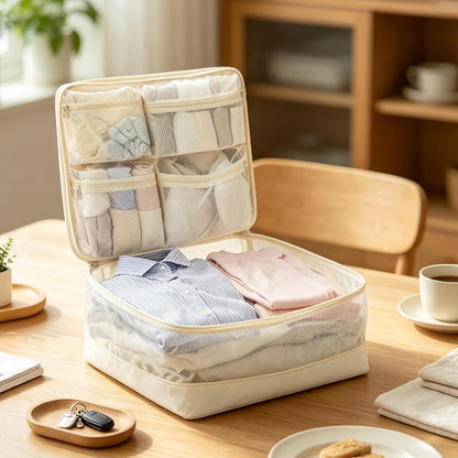 Travel Packing Bags, Lightweight Compression Organizers With Space Saving