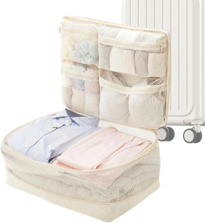 Travel Packing Bags, Lightweight Compression Organizers With Space Saving
