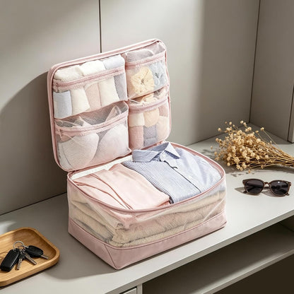 Travel Packing Bags, Lightweight Compression Organizers With Space Saving