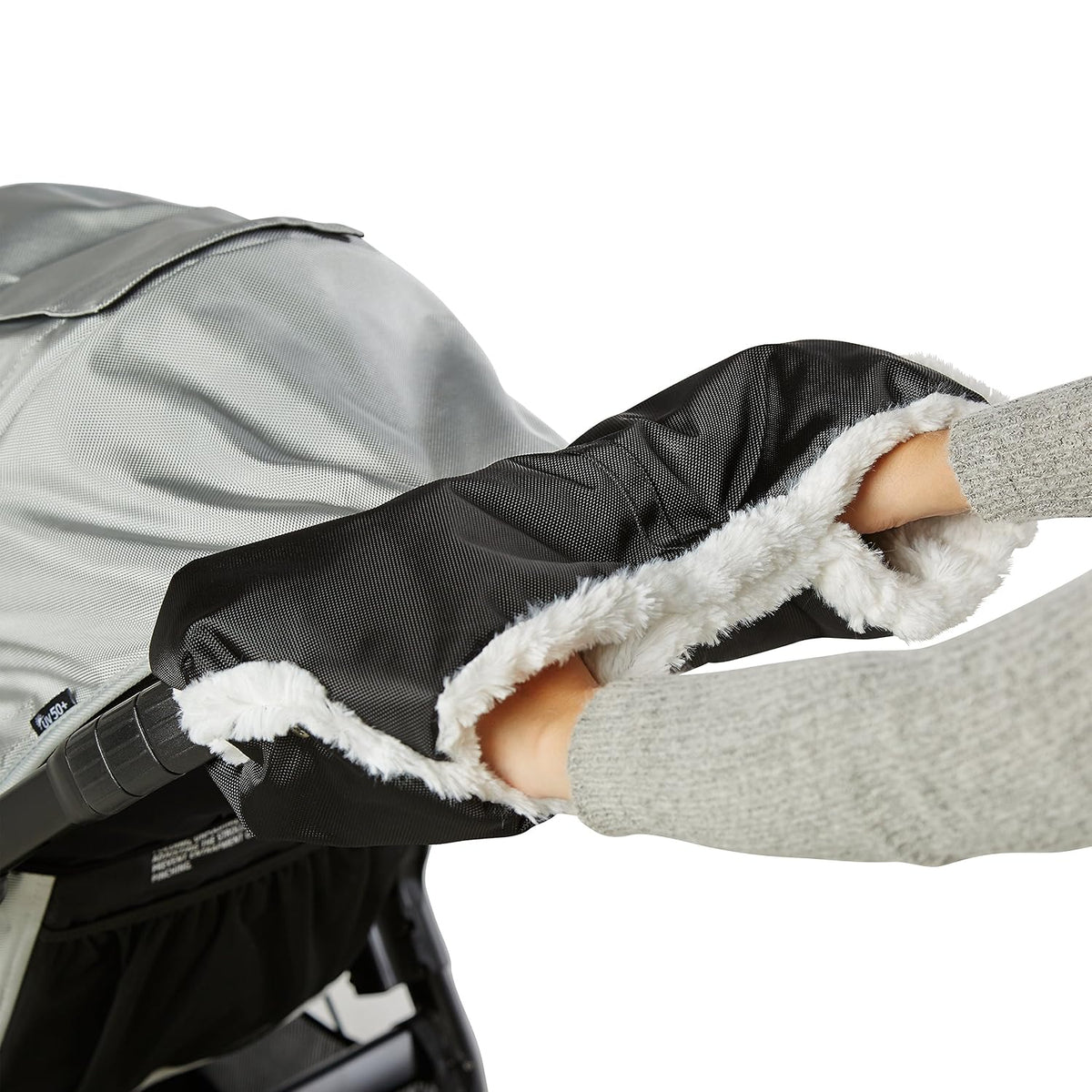 Plush Stroller Hand Muff Neoprene, Black, 0.7 pounds