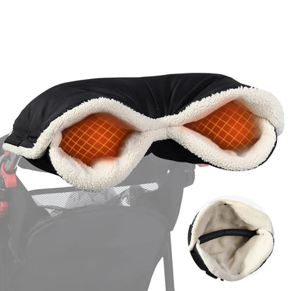 Orzbow Winter Stroller Gloves, Waterproof, Universal, Cozy & Warm, Black