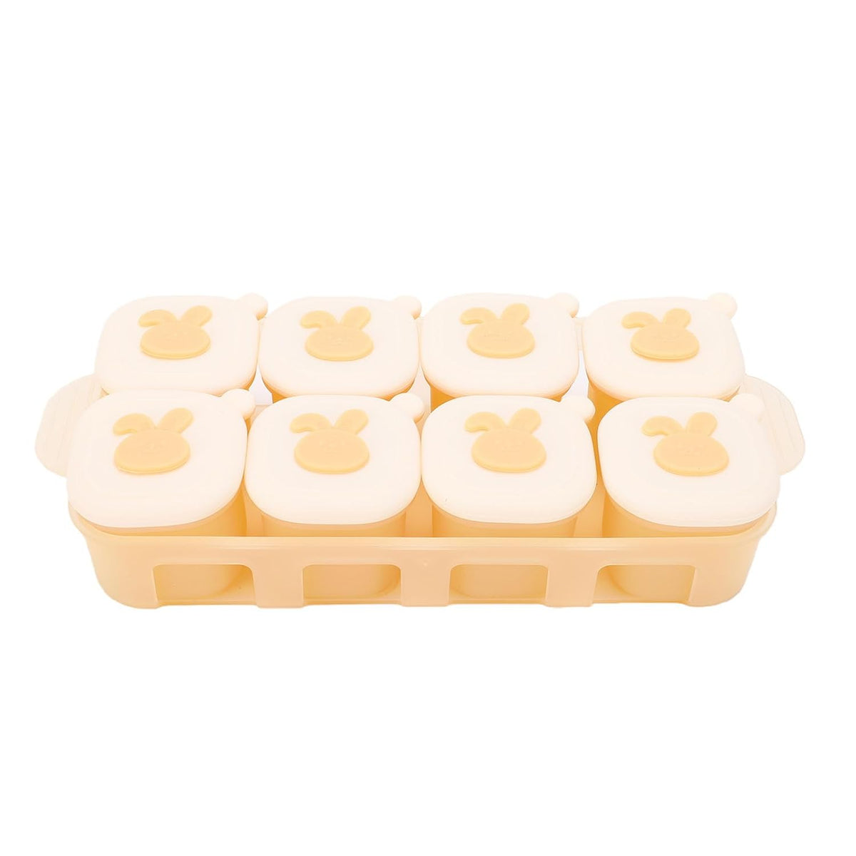 Infant Food Freezer Tray, Reusable Silicone Kid Food Storage Container, Ice Cube Freezer Mold for Homemade Purees, Broth, and Soups
