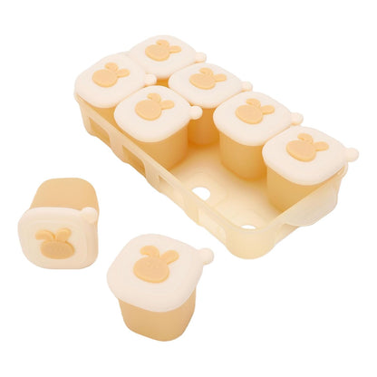 Infant Food Freezer Tray, Reusable Silicone Kid Food Storage Container, Ice Cube Freezer Mold for Homemade Purees, Broth, and Soups