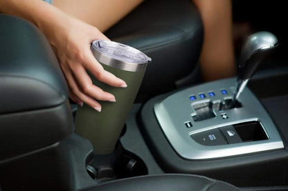 20oz Stainless Steel Tumbler Splash Lid for Straw Double Wall Vacuum Insulated Travel Mug Cup Thermo Hot Cold Tea Coffee Ice beer for Car Office Desk Home (Plain)