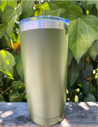 20oz Stainless Steel Tumbler Splash Lid for Straw Double Wall Vacuum Insulated Travel Mug Cup Thermo Hot Cold Tea Coffee Ice beer for Car Office Desk Home (Plain)