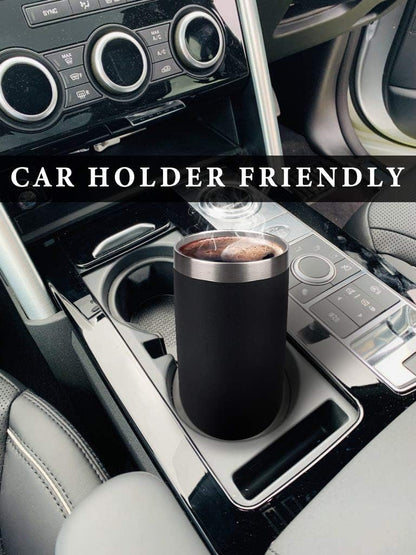 20oz Stainless Steel Tumbler Splash Lid for Straw Double Wall Vacuum Insulated Travel Mug Cup Thermo Hot Cold Tea Coffee Ice beer for Car Office Desk Home (Plain)