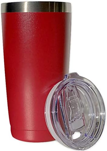 20oz Stainless Steel Tumbler Splash Lid for Straw Double Wall Vacuum Insulated Travel Mug Cup Thermo Hot Cold Tea Coffee Ice beer for Car Office Desk Home (Plain)