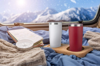 20oz Stainless Steel Tumbler Splash Lid for Straw Double Wall Vacuum Insulated Travel Mug Cup Thermo Hot Cold Tea Coffee Ice beer for Car Office Desk Home (Plain)