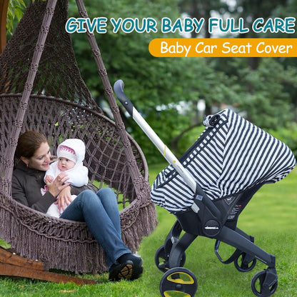 Waterproof Baby Car Seat Cover，Cold Weather Carseat Cover for Babies,Infant Car Seat Cover Canopy for Boy Girls,Windproof Car Seat Canopy for Boys & Girls, Keeps Babies Warm and Cozy(Gray Melange)