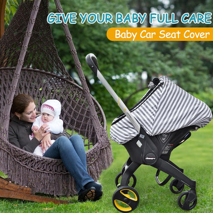 Waterproof Baby Car Seat Cover，Cold Weather Carseat Cover for Babies,Infant Car Seat Cover Canopy for Boy Girls,Windproof Car Seat Canopy for Boys & Girls, Keeps Babies Warm and Cozy(Gray Melange)
