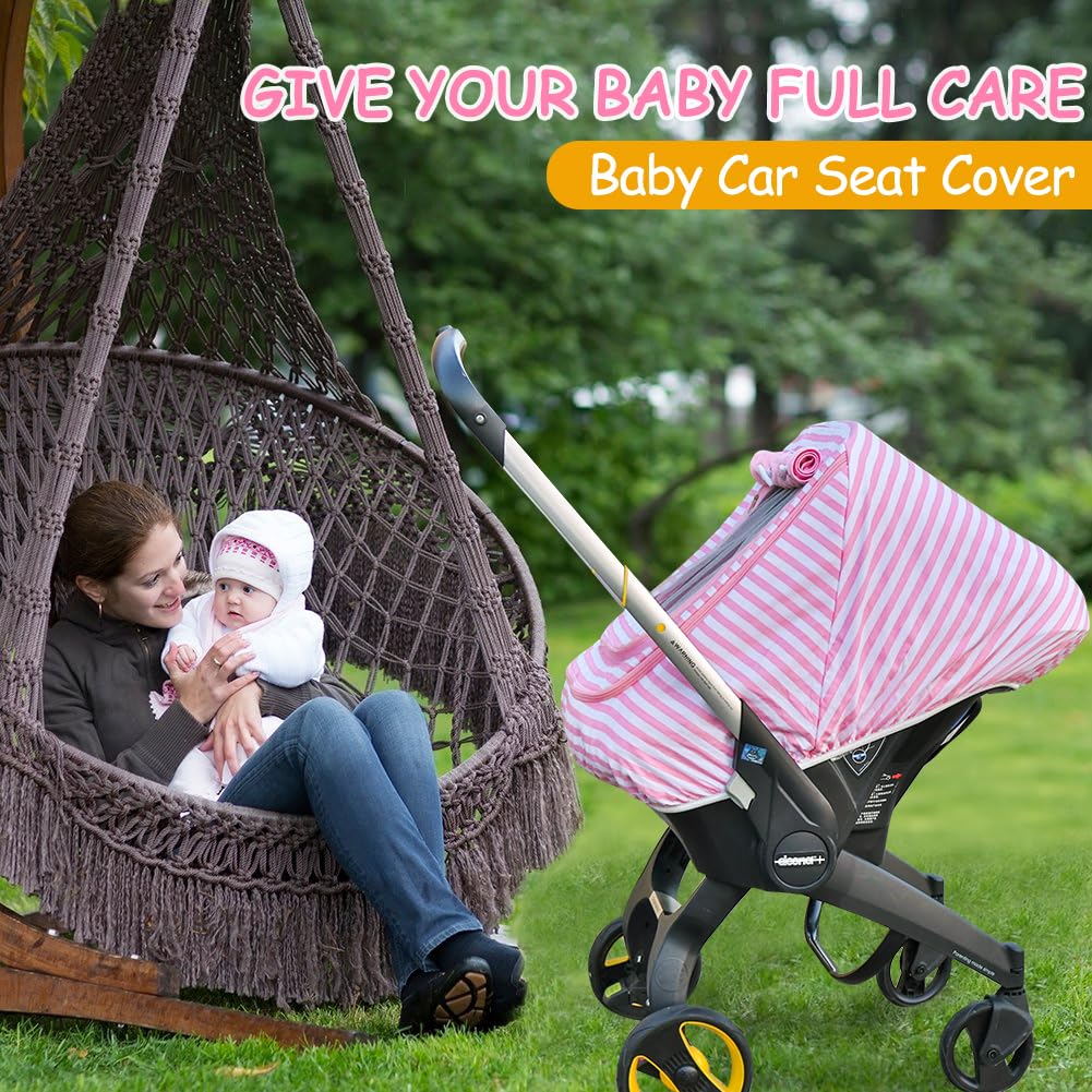 Waterproof Baby Car Seat Cover，Cold Weather Carseat Cover for Babies,Infant Car Seat Cover Canopy for Boy Girls,Windproof Car Seat Canopy for Boys & Girls, Keeps Babies Warm and Cozy(Gray Melange)