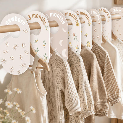 Baby Closet Dividers, Clothes Dividers with Cottage Floral Design